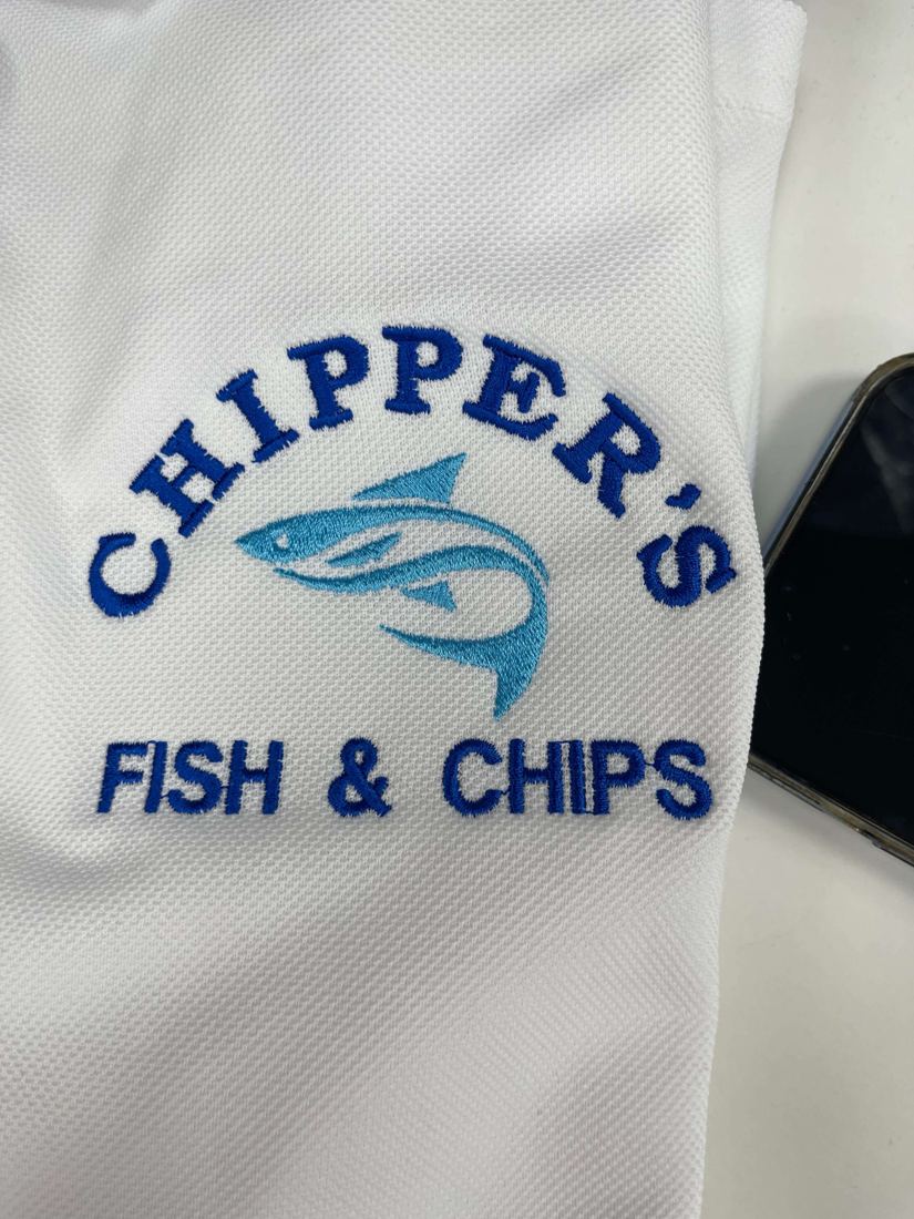 Embroidered hospitality uniform by Funtastic Uniform