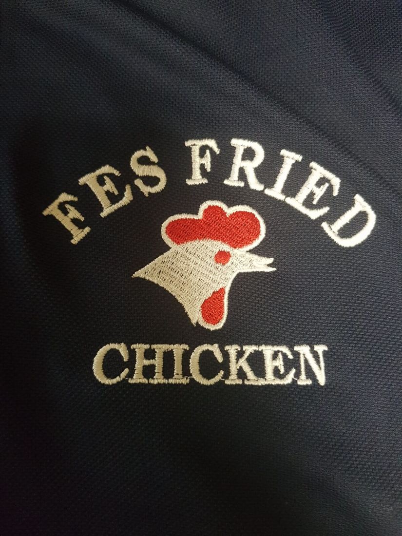 Branded polo shirt produced by Funtastic Uniform