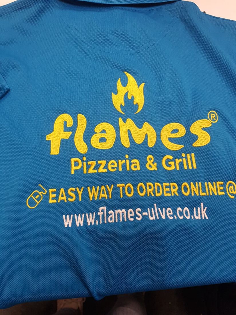 Branded hospitality polo shirt by Funtastic Uniform