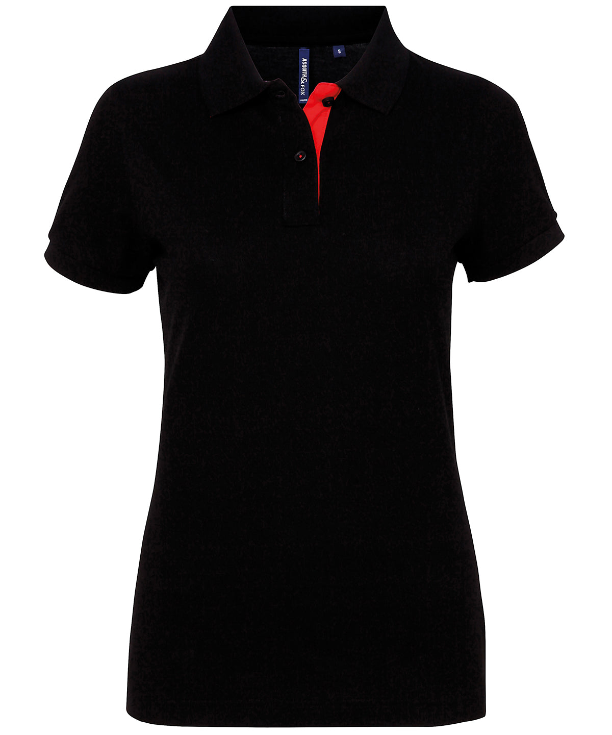 Asquith & Fox Women's Contrast Polo Shirt – Custom Embroidered & Printed Polo Shirts