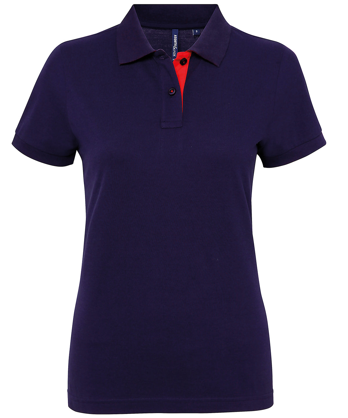 Asquith & Fox Women's Contrast Polo Shirt – Custom Embroidered & Printed Polo Shirts