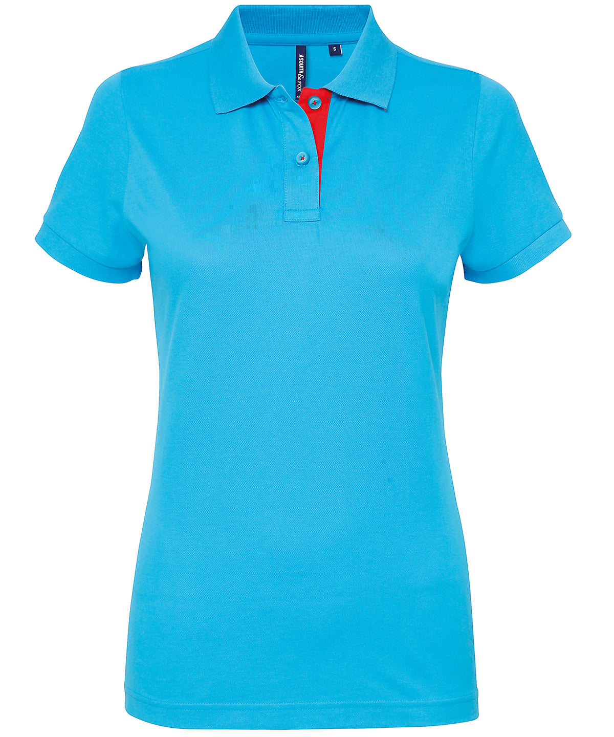 Asquith & Fox Women's Contrast Polo Shirt – Custom Embroidered & Printed Polo Shirts