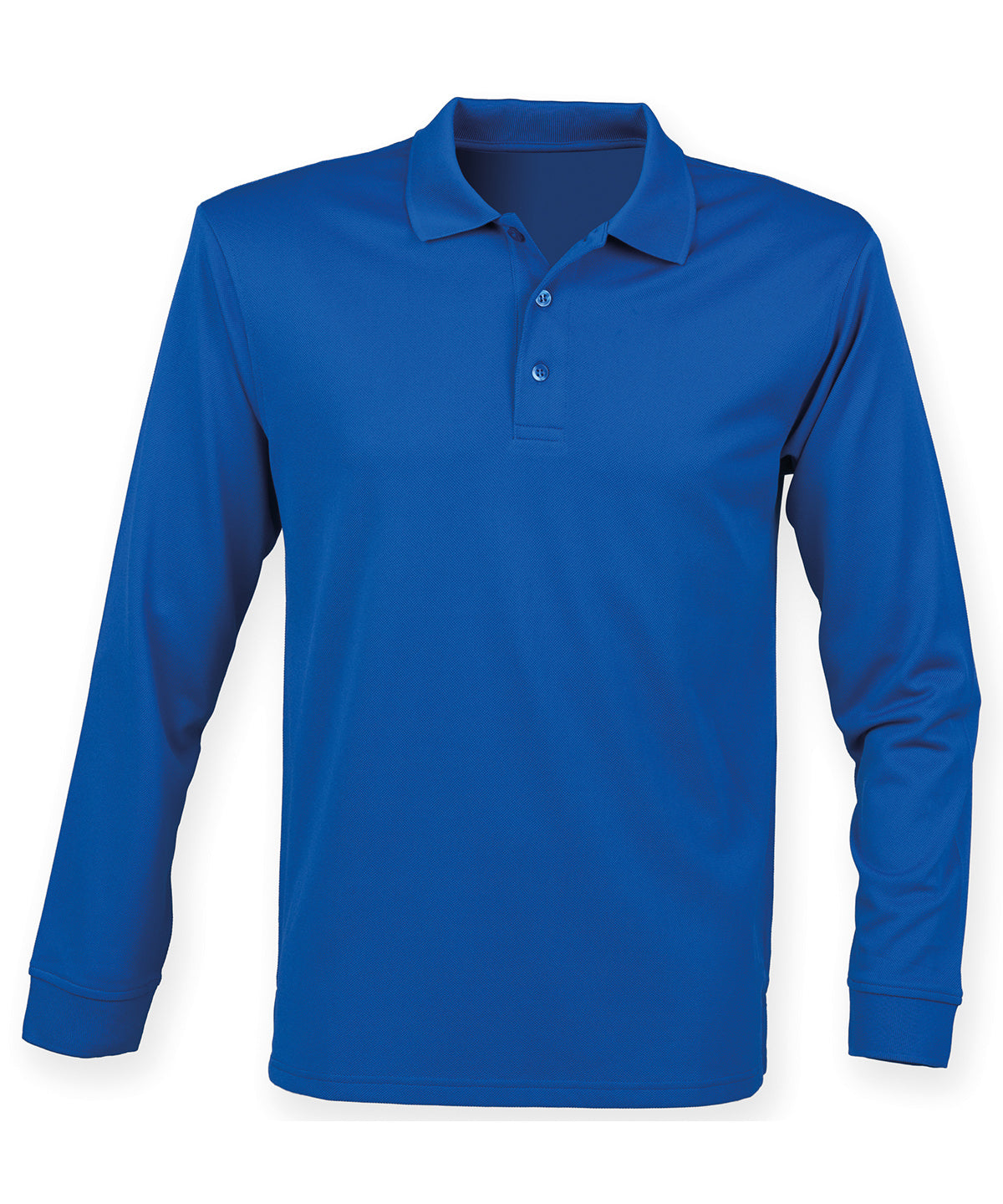 Henbury Long Sleeve Coolplus® Polo Shirt – Custom Embroidered & Printed Polo Shirts