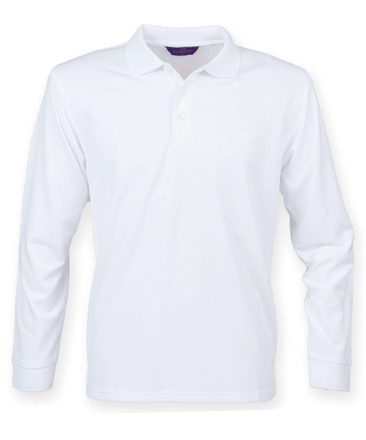 Henbury Long Sleeve Coolplus® Polo Shirt – Custom Embroidered & Printed Polo Shirts