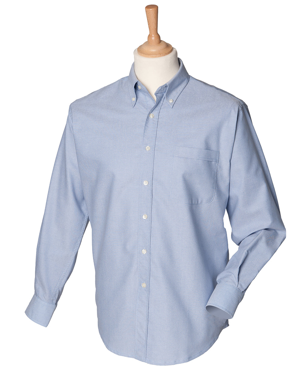 Henbury Long Sleeve Classic Oxford Shirt – Custom Embroidered & Printed Shirts
