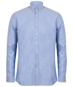 Henbury Modern Long Sleeve Oxford Shirt – Custom Embroidered & Printed Shirts
