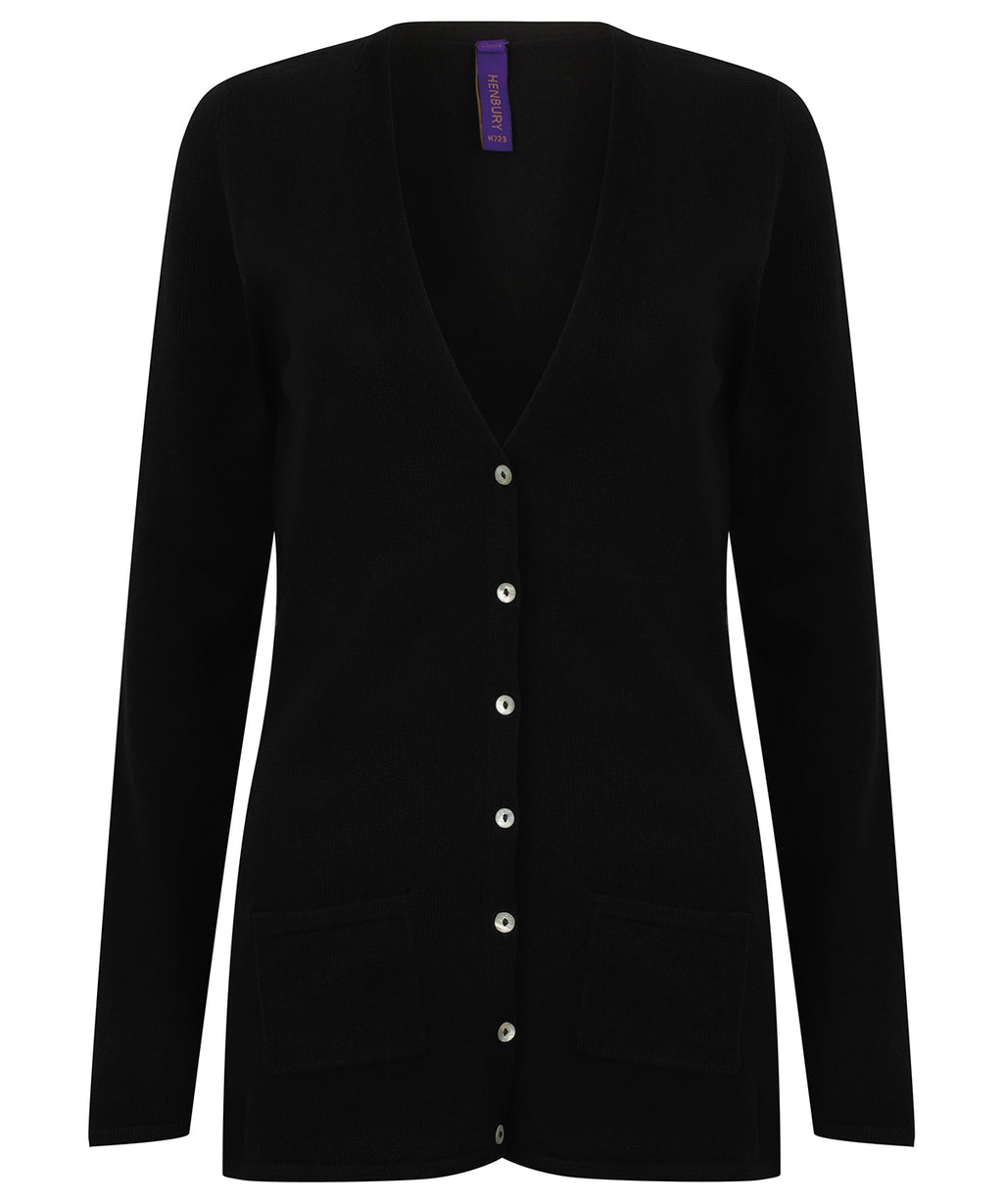 Henbury Women's V-button Cardigan Garment – Custom Embroidered & Printed Cardigans