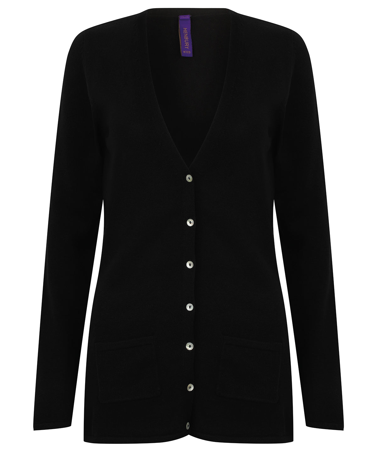 Henbury Women's V-button Cardigan Garment – Custom Embroidered & Printed Cardigans