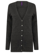 Henbury Women's V-button Cardigan Garment – Custom Embroidered & Printed Cardigans