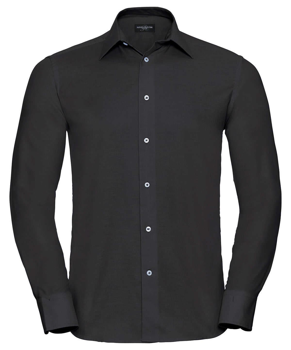 Russell Athletic Collection Long Sleeve Easycare Tailored Oxford Shirt – Custom Embroidered & Printed Shirts