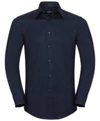Russell Athletic Collection Long Sleeve Easycare Tailored Oxford Shirt – Custom Embroidered & Printed Shirts