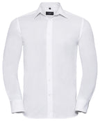 Russell Athletic Collection Long Sleeve Easycare Tailored Oxford Shirt – Custom Embroidered & Printed Shirts