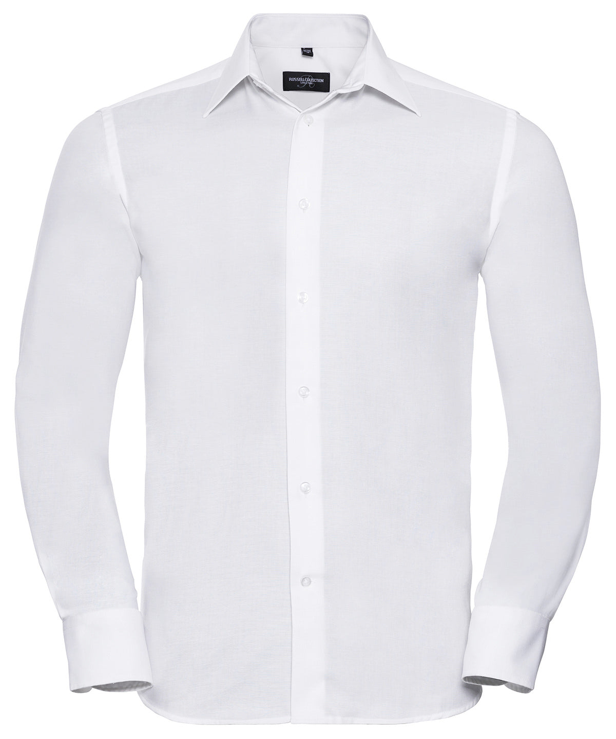 Russell Athletic Collection Long Sleeve Easycare Tailored Oxford Shirt – Custom Embroidered & Printed Shirts
