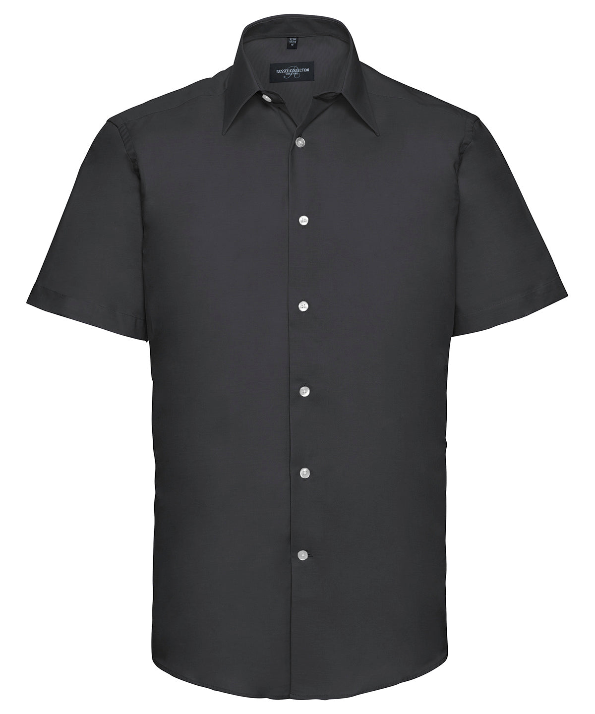 Russell Athletic Collection Short Sleeve Easycare Tailored Oxford Shirt – Custom Embroidered & Printed Shirts
