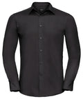 Russell Athletic Collection Long Sleeve Polycotton Easycare Fitted Poplin Shirt – Custom Embroidered & Printed Shirts