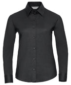Russell Athletic Collection Women's Long Sleeve Easycare Oxford Shirt – Custom Embroidered & Printed Shirts