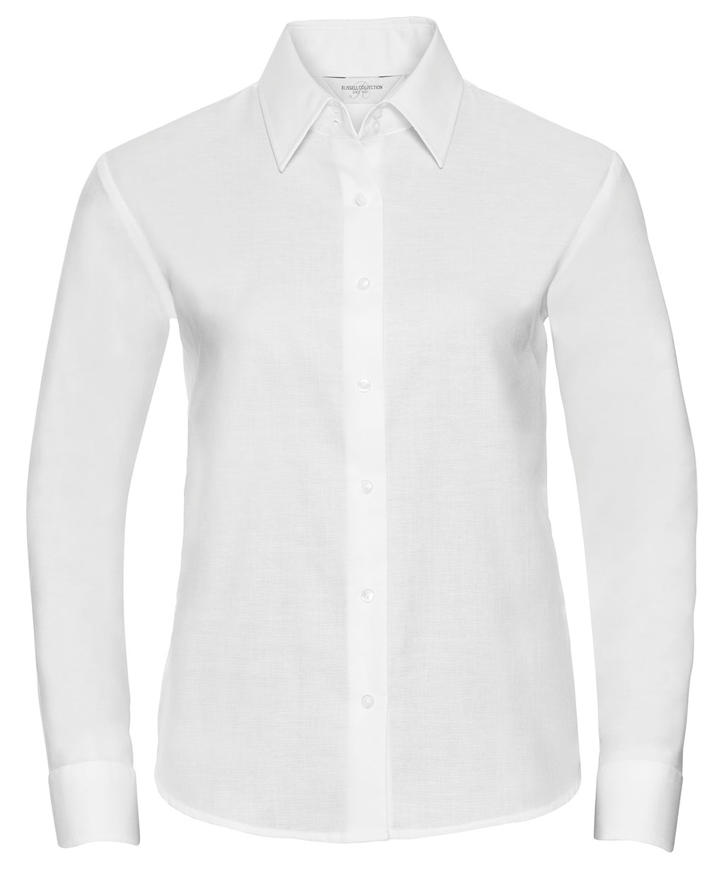 Russell Athletic Collection Women's Long Sleeve Easycare Oxford Shirt – Custom Embroidered & Printed Shirts