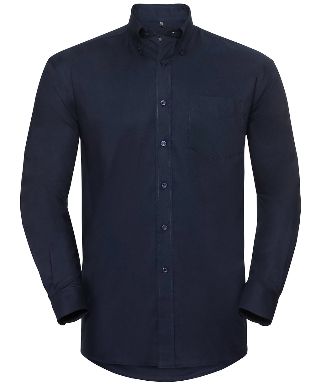 Russell Athletic Collection Long Sleeve Easycare Oxford Shirt – Custom Embroidered & Printed Shirts