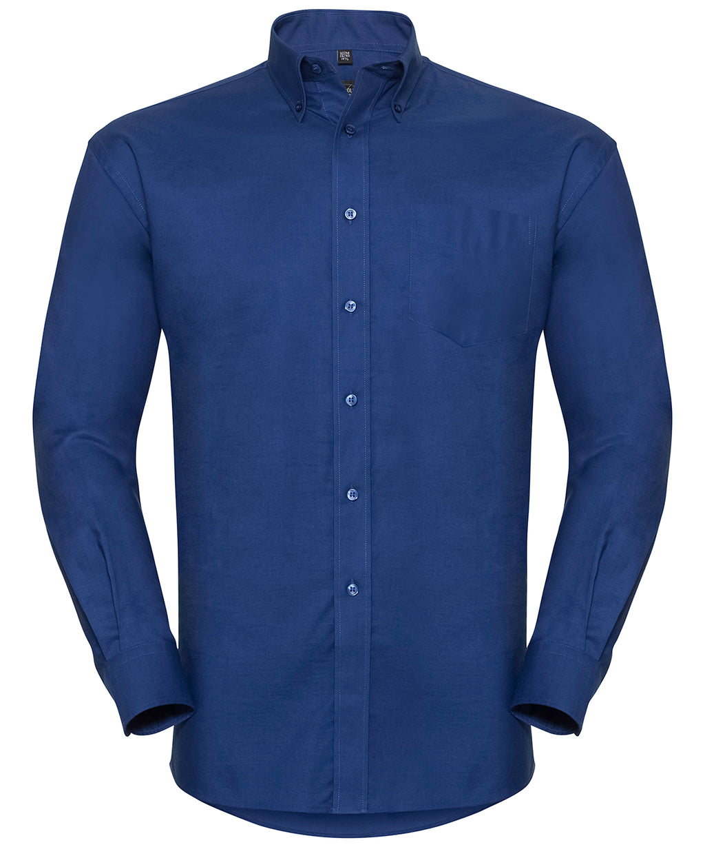 Russell Athletic Collection Long Sleeve Easycare Oxford Shirt – Custom Embroidered & Printed Shirts