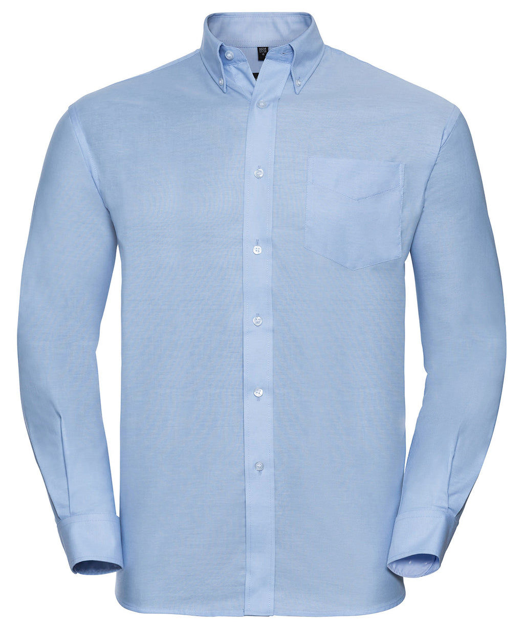 Russell Athletic Collection Long Sleeve Easycare Oxford Shirt – Custom Embroidered & Printed Shirts