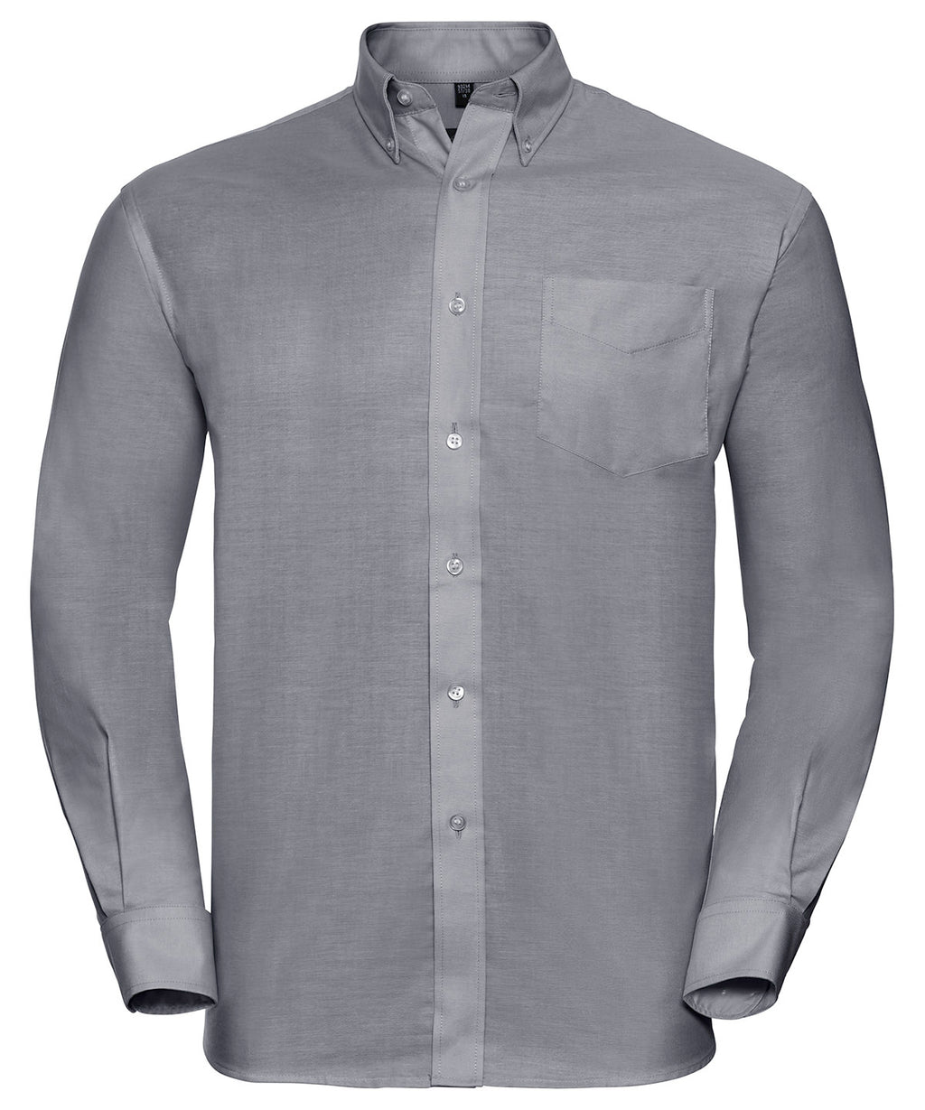 Russell Athletic Collection Long Sleeve Easycare Oxford Shirt – Custom Embroidered & Printed Shirts