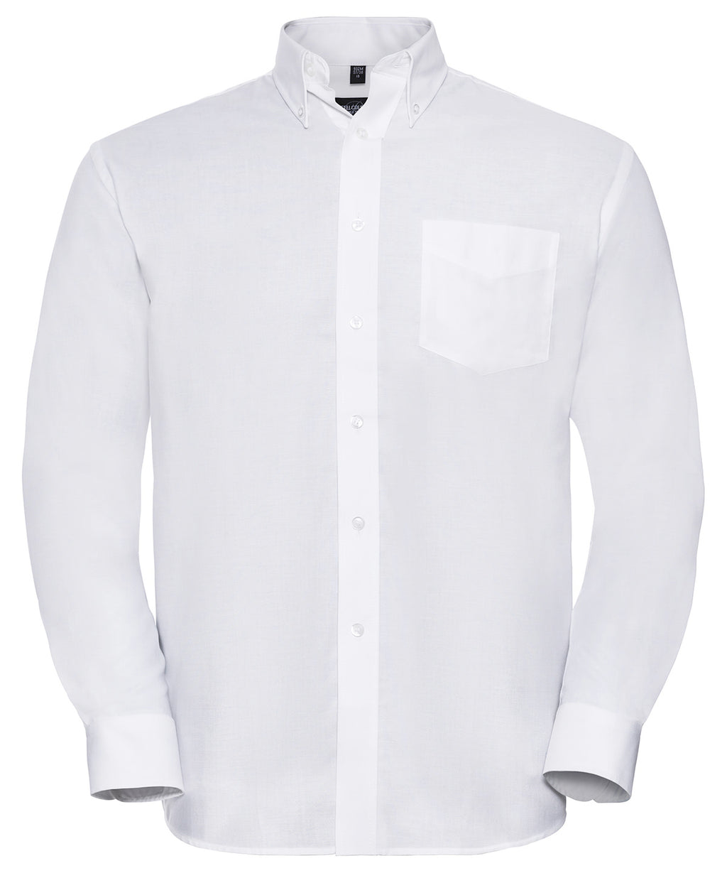 Russell Athletic Collection Long Sleeve Easycare Oxford Shirt – Custom Embroidered & Printed Shirts