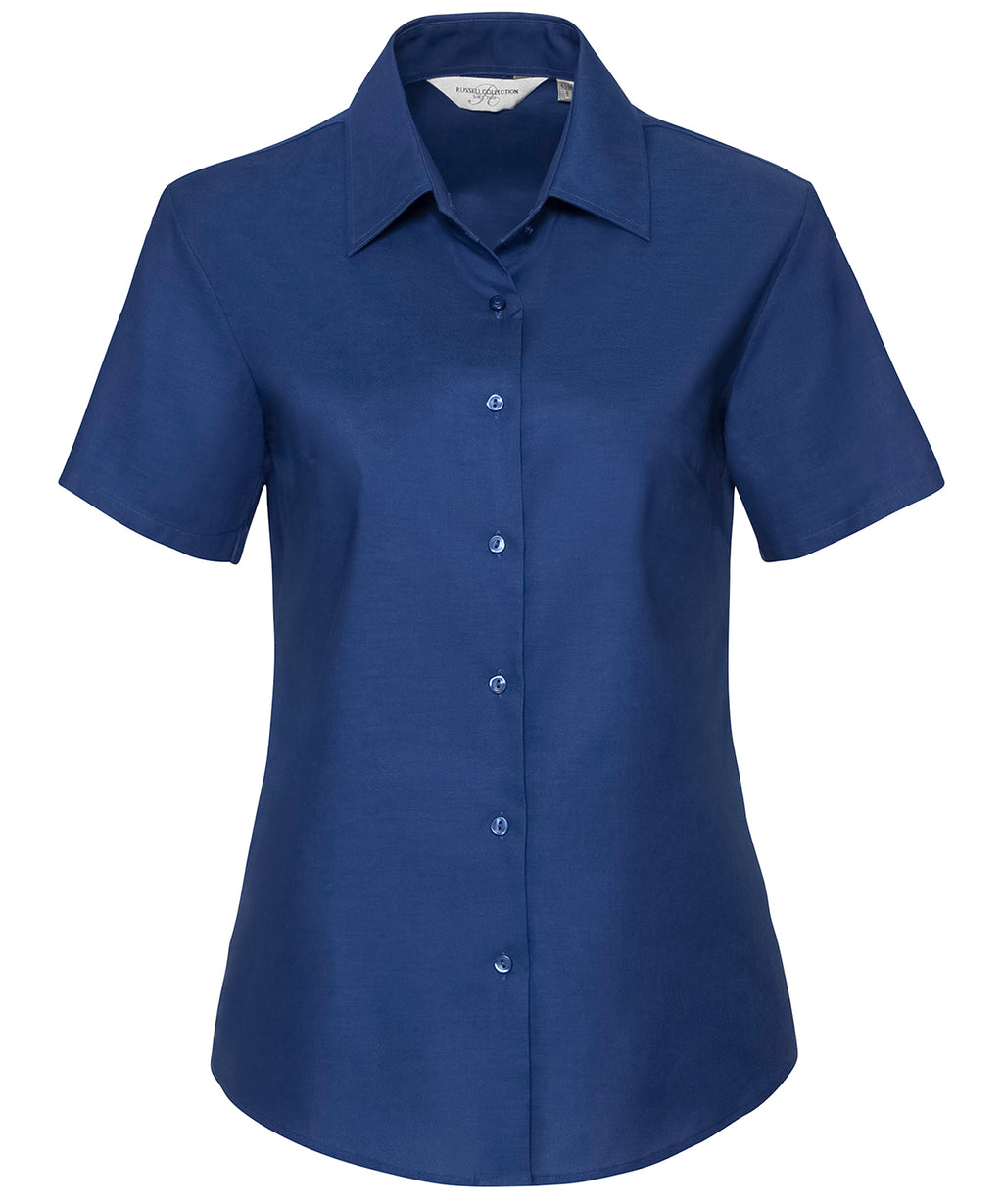 Russell Athletic Collection Women's Short Sleeve Oxford Shirt – Custom Embroidered & Printed Shirts