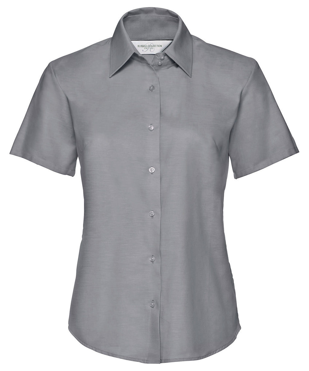 Russell Athletic Collection Women's Short Sleeve Oxford Shirt – Custom Embroidered & Printed Shirts