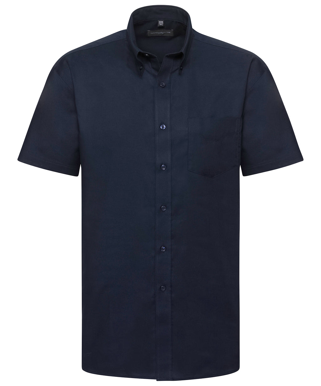 Russell Athletic Collection Short Sleeve Easycare Oxford Shirt – Custom Embroidered & Printed Shirts