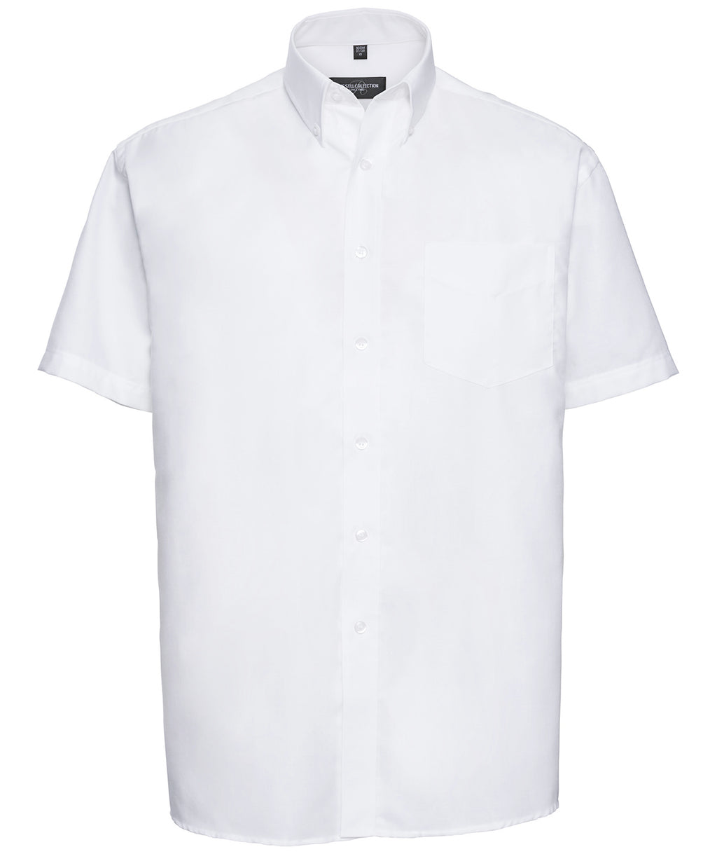 Russell Athletic Collection Short Sleeve Easycare Oxford Shirt – Custom Embroidered & Printed Shirts