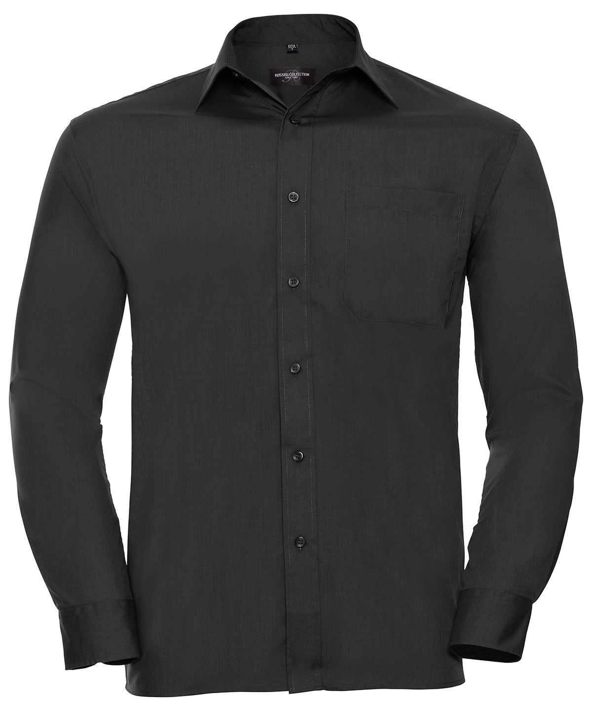 Russell Athletic Collection Long Sleeve Polycotton Easycare Poplin Shirt – Custom Embroidered & Printed Shirts