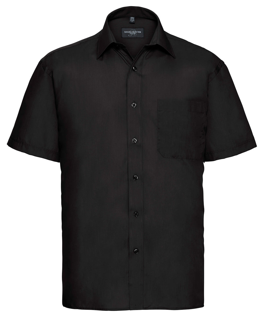 Russell Athletic Collection Short Sleeve Polycotton Easycare Poplin Shirt – Custom Embroidered & Printed Shirts