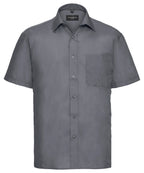 Russell Athletic Collection Short Sleeve Polycotton Easycare Poplin Shirt – Custom Embroidered & Printed Shirts
