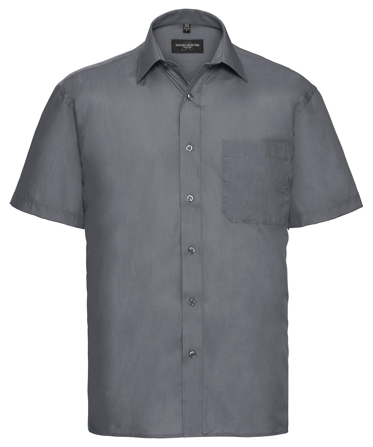 Russell Athletic Collection Short Sleeve Polycotton Easycare Poplin Shirt – Custom Embroidered & Printed Shirts