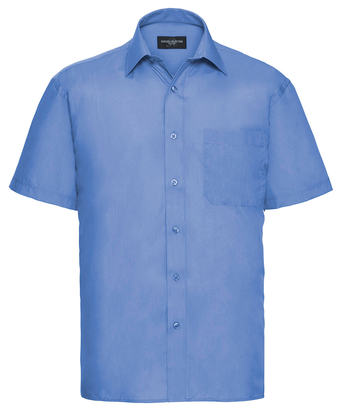 Russell Athletic Collection Short Sleeve Polycotton Easycare Poplin Shirt – Custom Embroidered & Printed Shirts