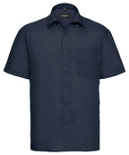 Russell Athletic Collection Short Sleeve Polycotton Easycare Poplin Shirt – Custom Embroidered & Printed Shirts