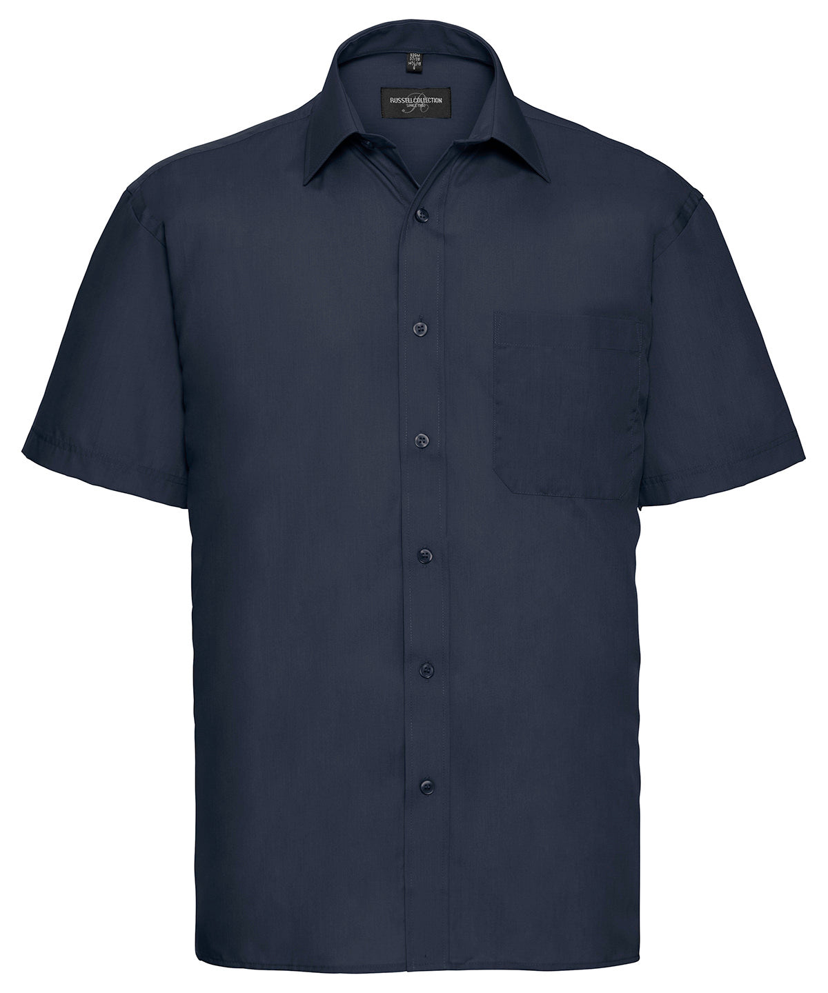 Russell Athletic Collection Short Sleeve Polycotton Easycare Poplin Shirt – Custom Embroidered & Printed Shirts