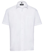 Russell Athletic Collection Short Sleeve Polycotton Easycare Poplin Shirt – Custom Embroidered & Printed Shirts
