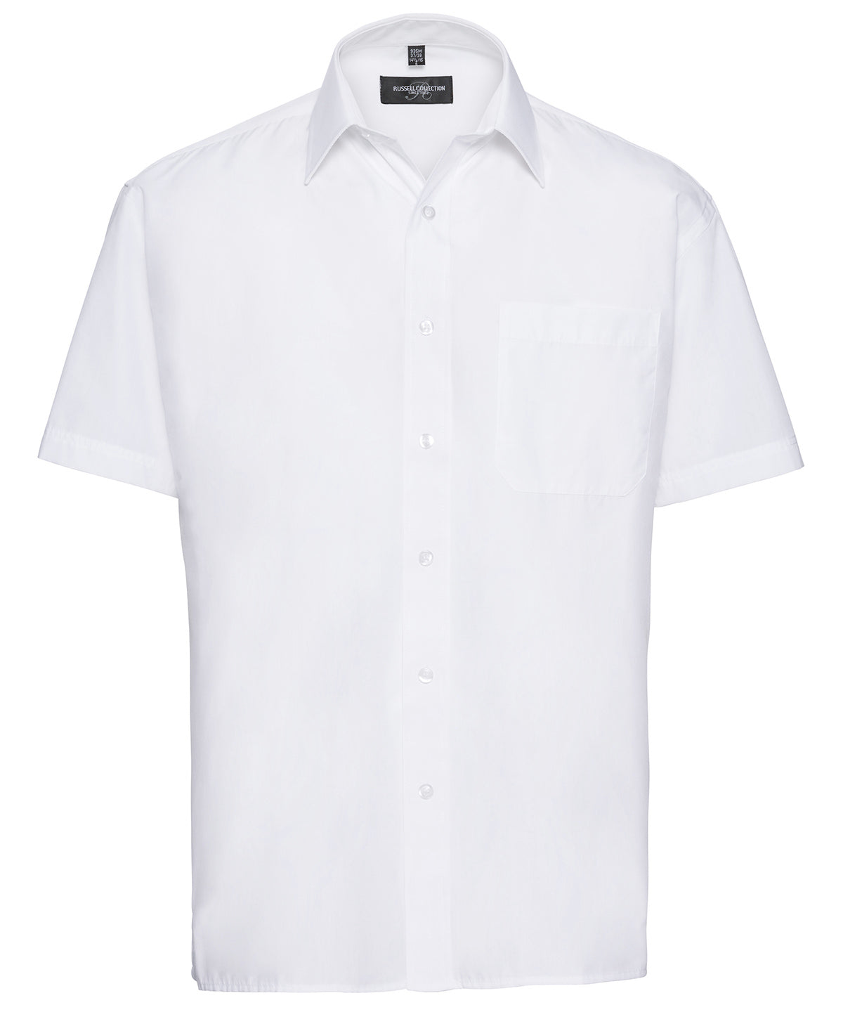 Russell Athletic Collection Short Sleeve Polycotton Easycare Poplin Shirt – Custom Embroidered & Printed Shirts