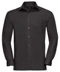 Russell Athletic Collection Long Sleeve Pure Cotton Easycare Poplin Shirt – Custom Embroidered & Printed Shirts