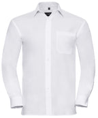 Russell Athletic Collection Long Sleeve Pure Cotton Easycare Poplin Shirt – Custom Embroidered & Printed Shirts
