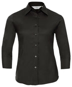 Russell Athletic Collection Women's ¾ Sleeve Easycare Fitted Shirt – Custom Embroidered & Printed Shirts