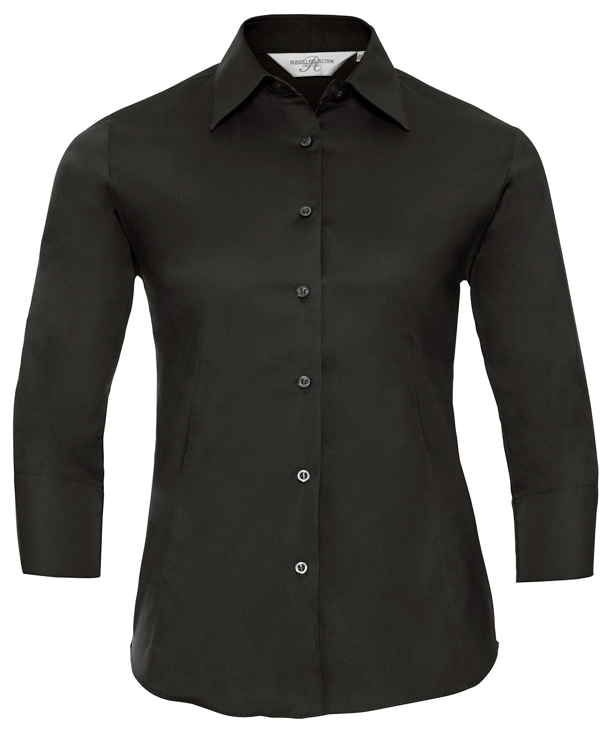 Russell Athletic Collection Women's ¾ Sleeve Easycare Fitted Shirt – Custom Embroidered & Printed Shirts