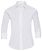 Russell Athletic Collection Women's ¾ Sleeve Easycare Fitted Shirt – Custom Embroidered & Printed Shirts
