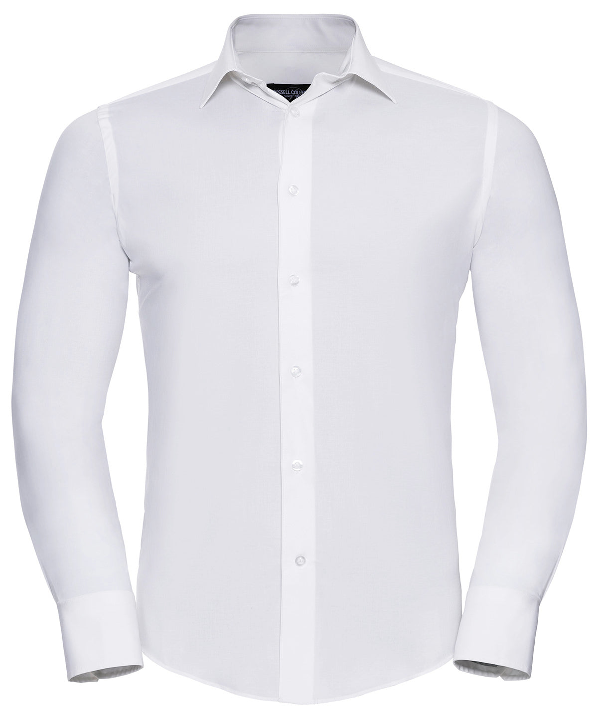 Russell Athletic Collection Long Sleeve Easycare Fitted Shirt – Custom Embroidered & Printed Shirts