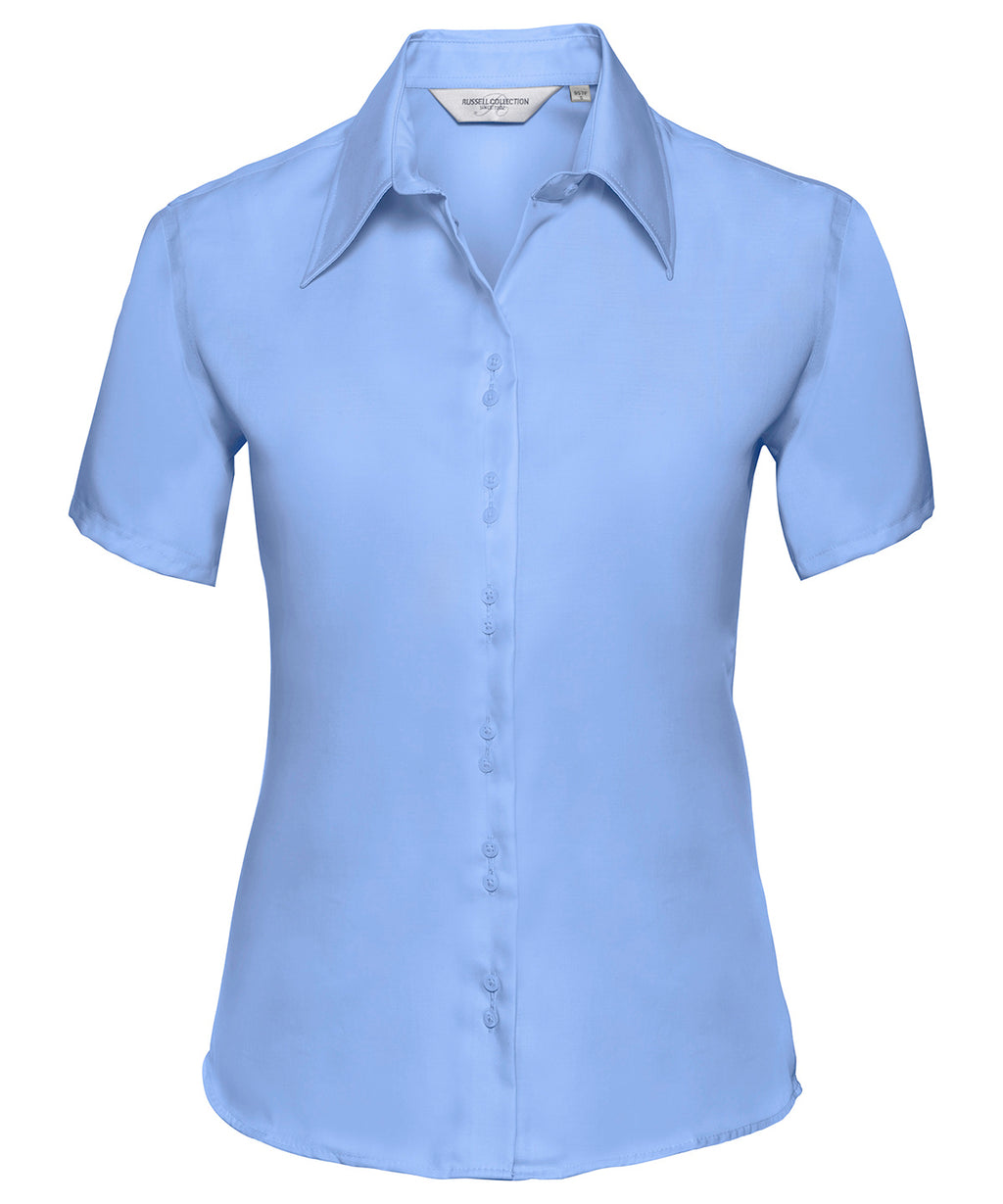 Russell Athletic Collection Women's Short Sleeve Ultimate Non-iron Shirt – Custom Embroidered & Printed Shirts