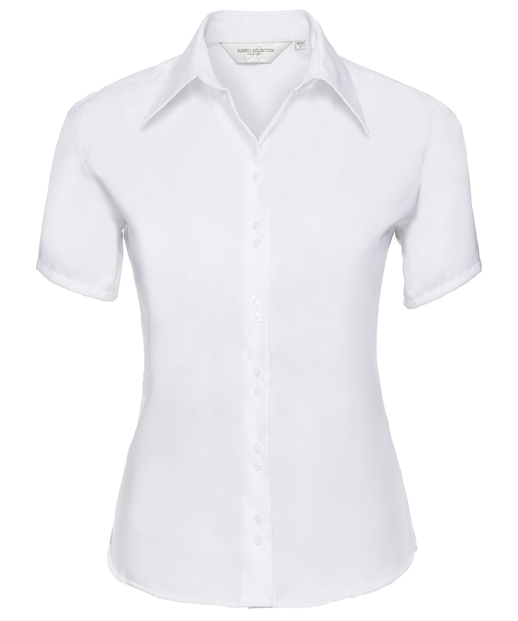 Russell Athletic Collection Women's Short Sleeve Ultimate Non-iron Shirt – Custom Embroidered & Printed Shirts