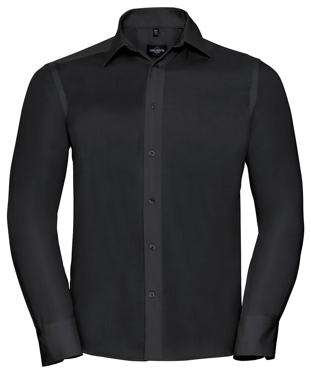 Russell Athletic Collection Long Sleeve Tailored Ultimate Non-iron Shirt – Custom Embroidered & Printed Shirts