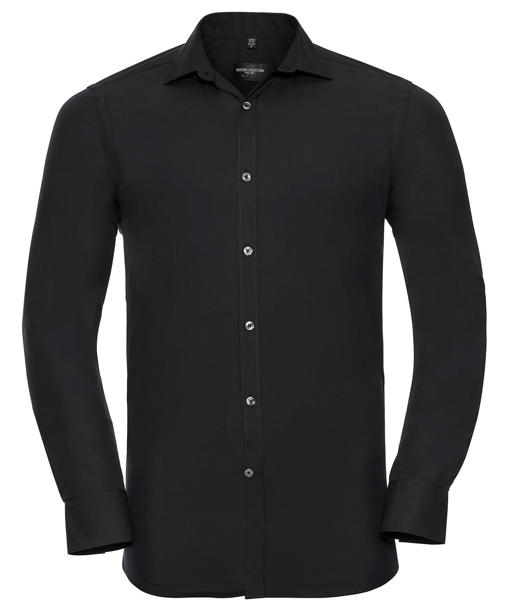 Russell Athletic Collection Long Sleeve Ultimate Stretch Shirt – Custom Embroidered & Printed Shirts