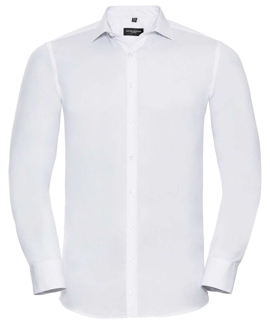 Russell Athletic Collection Long Sleeve Ultimate Stretch Shirt – Custom Embroidered & Printed Shirts